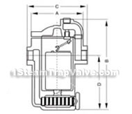 Bell-shaped float-type,bimetalic heating-static-force steam trap valve constructral diagram(pic2)