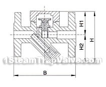 High-temperature-and-high-pressure diaphragm capsule type trap valve constructral diagram(pic2)