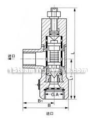 Liquid expansion-type steam trap valve constructral diagram