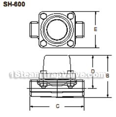 Sh series superheated steam trap valve constructral diagram(pic1)